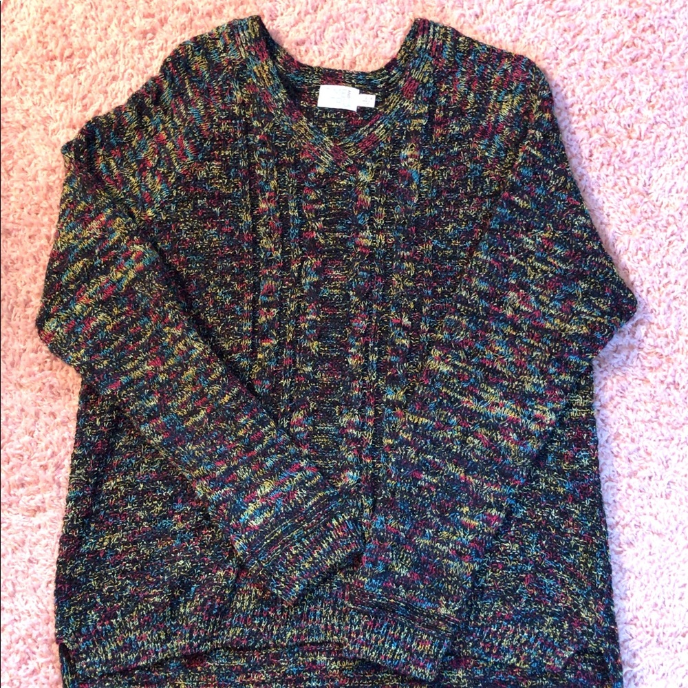 Green and red sweater